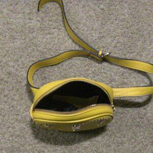 Topshop Mustard Yellow Zipper Fanny Pack